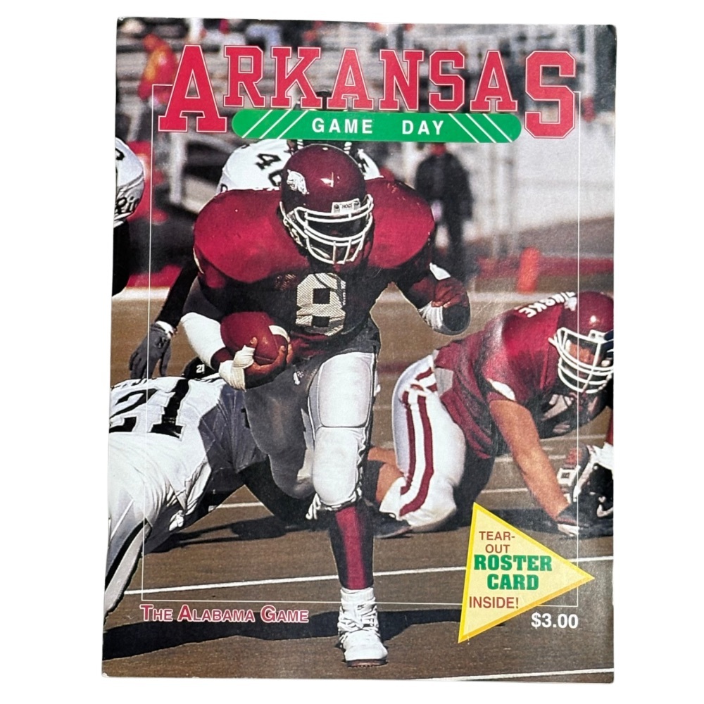 Vtg 1992 Arkansas Alabama Football Program War Memorial Stadium Razorbacks Tide